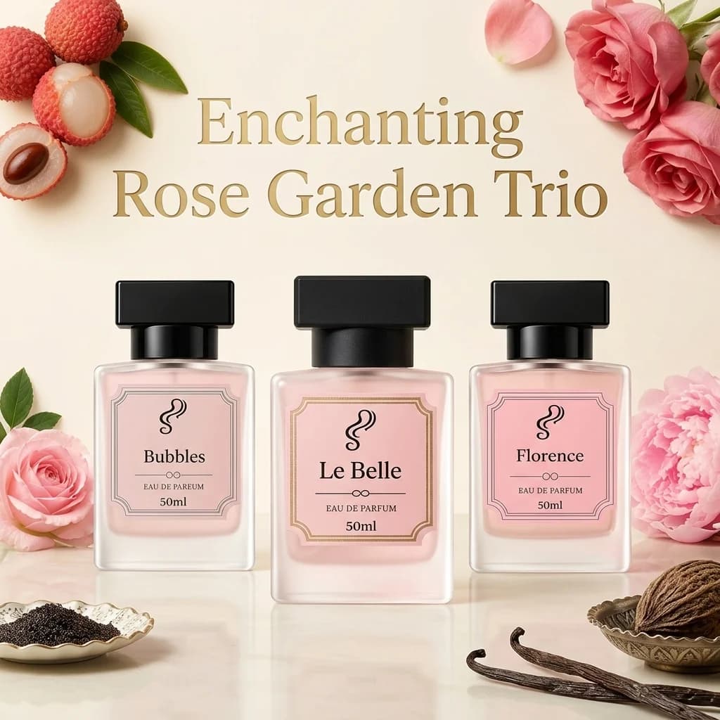 Enchanting Rose Garden Trio